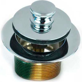 Push Pull® Tub Closure 1-5/8"-16 Thread W/Bushing Adptr, Chrome Plated-Pkg Qty 2