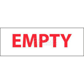 Cylinder Sign, Empty, 4" X 12", White/Red