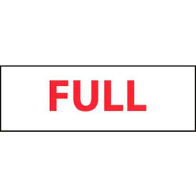 Cylinder Sign, Full, 4" X 12", White/Red