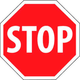Traffic Sign, Stop Sign, 30" X 30", White/Red