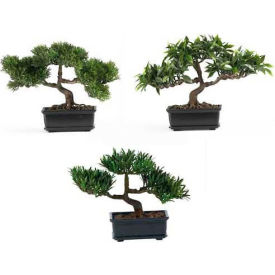 12'' Bonsai Silk Plant Collection (Set of 3)