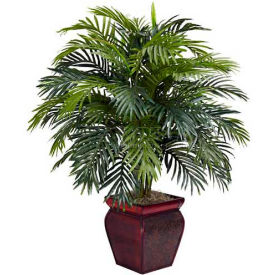 Areca with Decorative Planter Silk Plant