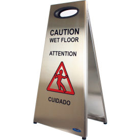 Stainless Steel Wet Floor Sign