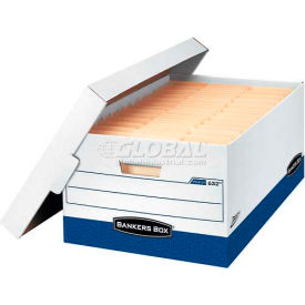 Presto Lift Off Locking Storage Boxes, 24"L x 15"W x 10"H, White & Blue