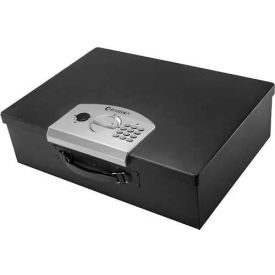 Digital Portable Keypad Safe - 17-1/2"W x 12-1/2"D x 5"H, Black
