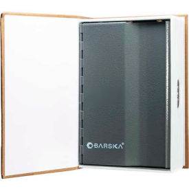 Book Diversion Safe with Combination Lock - 4-1/2"W x 2-1/8"D x 7-1/8"H, Brown