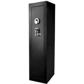 Large Biometric Rifle Safe - 13-3/4"W x 13-3/4"D x 57"H, Black