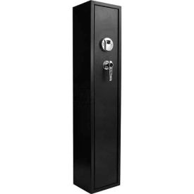 Quick Access Biometric Rifle Safe - 8-5/8"W x 9-13/16"D x 52-3/16"H Black