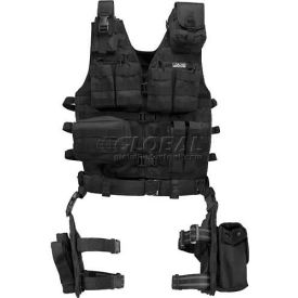 Loaded Gear VX-100 Tactical Vest and Leg Platform, 22"L x 38-50"W