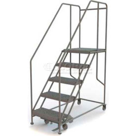 Mobile 5 Step Steel Work Platform Ladder - 800 Lb. Capacity - WLWP152424SL