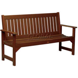 Lehigh 5' Outdoor Bench, Weathered Acorn
