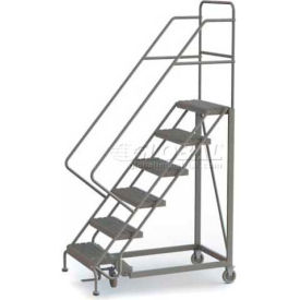 6 Step Configurable Forward Descent Rolling Ladder - Perforated Tread