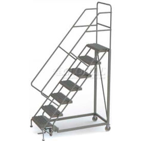 7 Step Configurable Forward Descent Rolling Ladder - Perforated Tread