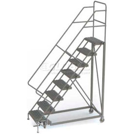 8 Step Configurable Forward Descent Rolling Ladder - Perforated Tread