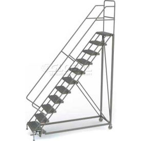 11 Step Configurable Forward Descent Rolling Ladder - Perforated Tread