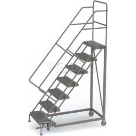 7 Step Configurable Forward Descent Rolling Ladder - Grip Strut Tread