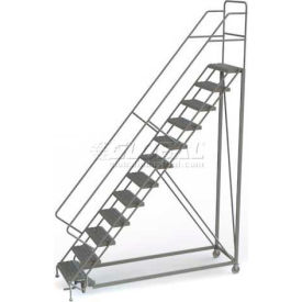 12 Step Configurable Forward Descent Rolling Ladder - Grip Strut Tread