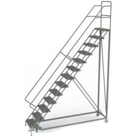13 Step Configurable Forward Descent Rolling Ladder - Grip Strut Tread
