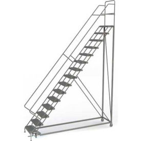 15 Step Configurable Forward Descent Rolling Ladder - Grip Strut Tread