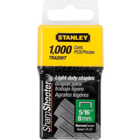Light Duty Wide Crown Staples 5/16", 1,000 Pack