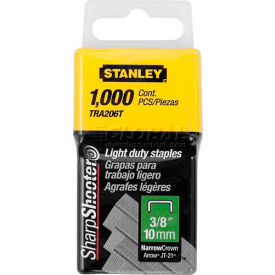 Light Duty Wide Crown Staples 3/8", 1,000 Pack