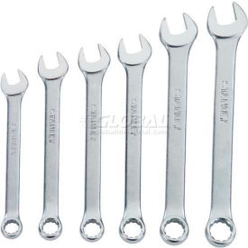 6 Piece Full Polish Combination Wrench Set, 12 Point