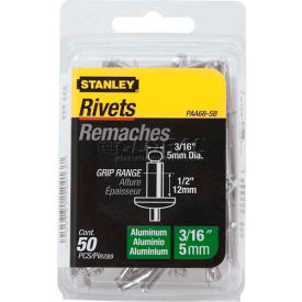 Aluminum Rivets 3/16" x 1/2", 50 Pack