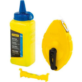 Chalk Line Reel With 4 Oz. Blue Chalk & Plastic Line Level