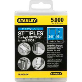 Heavy-Duty Narrow Crown Staples 3/8", 5,000 Pack
