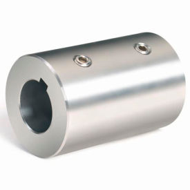 Metric Set Screw Coupling W/Keyway, Stainless Steel, 35mm