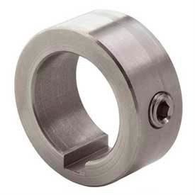 Set Screw Collar W/Keyway, 1" Bore, Stainless Steel