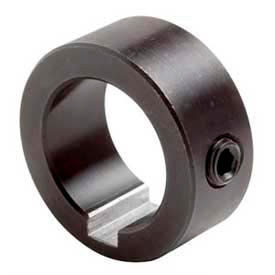 Set Screw Collar W/Keyway, 1" Bore, Black Oxide