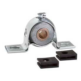 Pillow Block Bronze Bearing, Press Steel Housing, Self-Align, 3/4" Bore