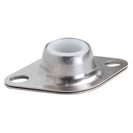 Flange Mount UHMW-PE Bearing, SS Housing, Self-Aligning, 1/2"ID