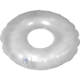 Inflatable Vinyl Cushion, 13"Dia., Vinyl, Clear