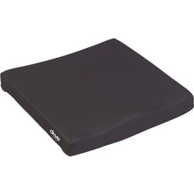 Wheelchair Seat Cushion, Molded General Use, 16"W x 16"D, 250 lb. Capacity, Black
