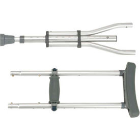 Knocked Down Universal Aluminum Crutches, 1 Pair