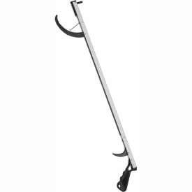 Hand Held Reacher, 32"L, Aluminum, Silver