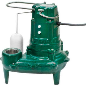 Submersible Sewage Pump, Auto Eject with Built-in Float Switch 1/2 HP