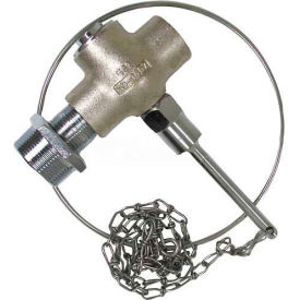 Self-Closing Replacement Valve W/Chain & Ring, 1" Female Inlet, 1/2" Male Outlet