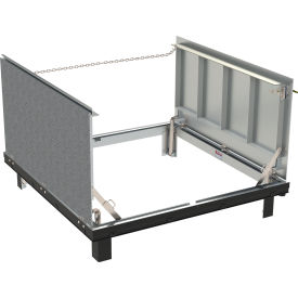Drainage Channel Frame, Double Leaf, 316 Stainless Steel Hardware, 48"L X 48"W