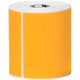 Z Perform Perforated & Coated Labels, 4"W x 6"L, 1" Core, Orange, 6/Pack