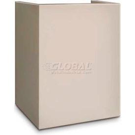 Pedestal Hotel & Residential Security, 18"W x 15"D x 18"H, White