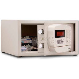 Hotel & Residential Electronic Security Safe, Keyed Alike, 15"W x 10"D x 7"H, White