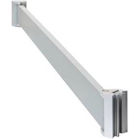 Beltrac Straight Rigid Rail Assembly, 4'L, Satin Aluminum