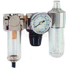 Arrow 1/8" Mini FRL 7681, Gauge, Poly Bowl, Manual