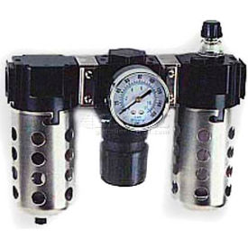 Arrow 3/8" Modular FRL Without End Ports, Gauge, Metal Bowl With Sight, Manual & Arrow Fog LUBR