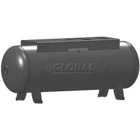 Horizontal Air Receiver Surge Tank, 30 Gallon, Top Plate