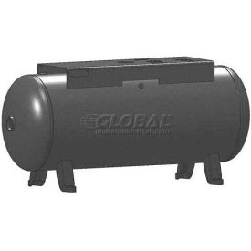Air Receiver Surge Tank, Horizontal, 60 Gal., Top Plate