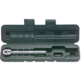 Micrometer Preadjusted Torque Wrench, 1/4" Drive, 6-1/2" Long, 1-5 Ft/Lb Torque Range
